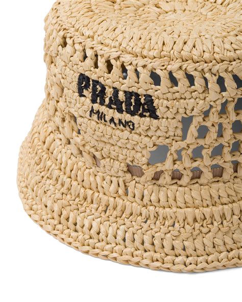 Tan Raffia bucket hat 